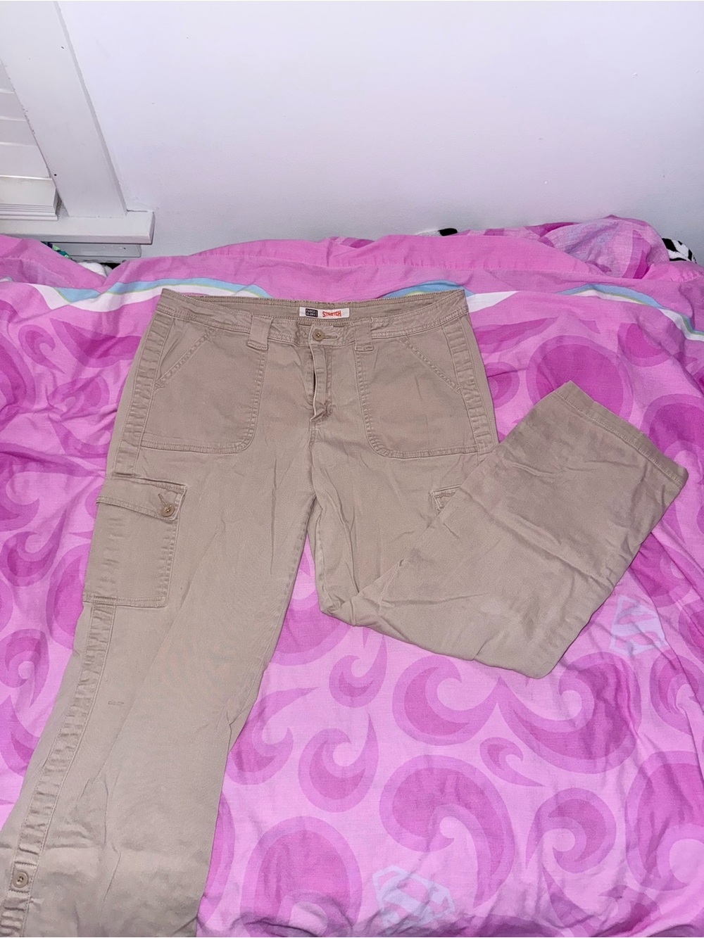 Faded Glory Tan Cargo Pants Size 16